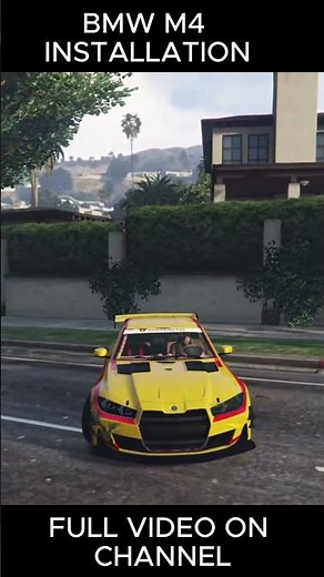 BMW M4 INSTALLATION IN GTA5 #gta5 #gtaonline #gtav