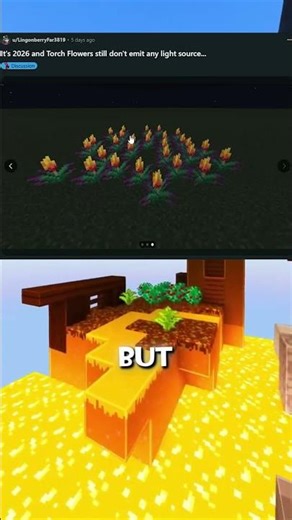 Minecraft Torch Flowers le bad...