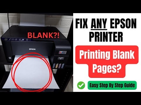 How To Fix ANY Epson Printer Printing BLANK PAGES - Ultimate EPSON Guide