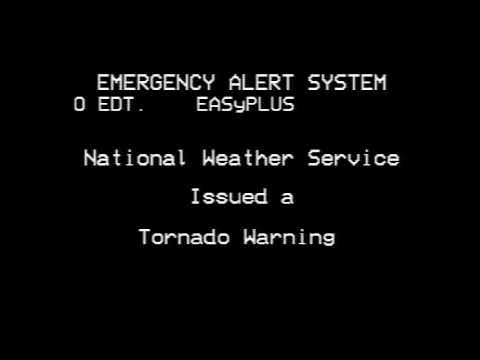 Real EAS Mock - Tornado Warning - Indiana Statewide Drill