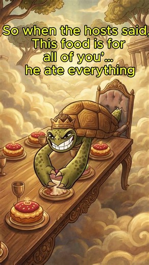 How the Tortoise Got the Cracks on His Shell - short folktale