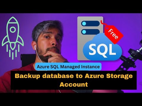 Azure SQL Managed Instance : Backup database to Azure Storage Account