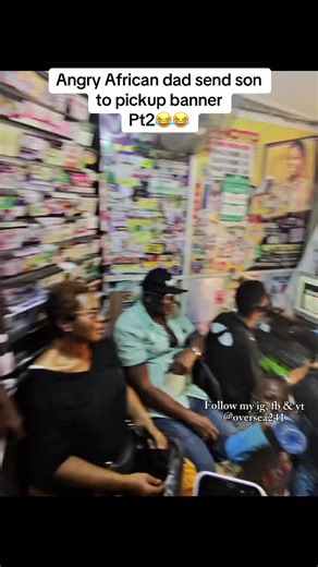 Angry African dad send son to pickup banner #publicinterview #prank #goviral #fyp #nigeriantiktok