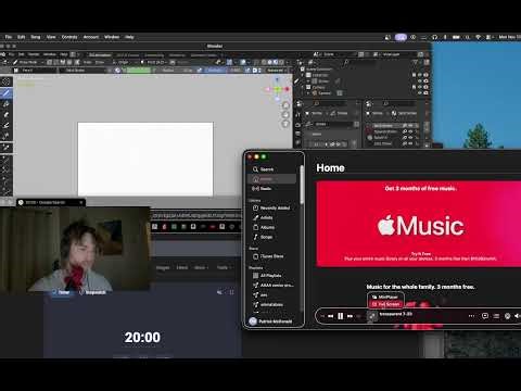 20 minute 3D Animation / Making Songs/ Audio Plugin Development