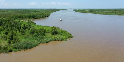 The Mississippi River seems to be giving Louisiana a free coastal project