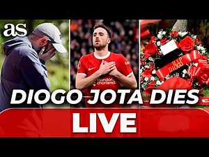 LIVE REACTIONS and TRIBUTE at ANFIELD following the DEATH of DIOGO JOTA