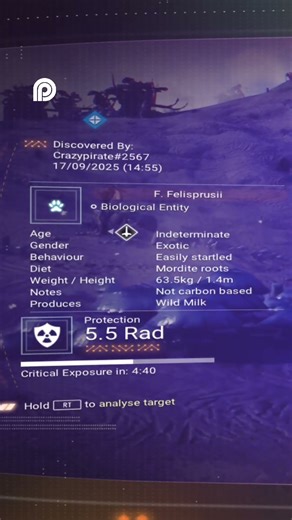 Scanning Alien Body! Analyzing Creature in the Alien World #NoMansSky #Gaming #NoMansSkyShorts