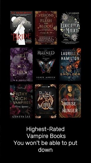 Highest-Rated Vampire Books You won't be able to put down