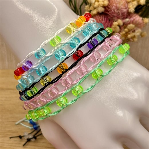 Beaded Fidget Bracelet: Wearable Sensory Band for Stimming - Etsy