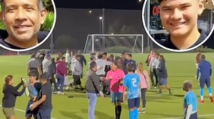 Violent brawl breaks out between to youth soccer teams