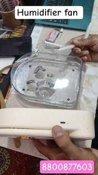 2L Humidifier fan , portable silent, USB With rechargeable battery table fan with night light