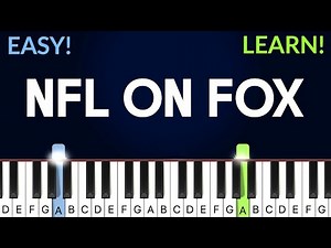 NFL On Fox Theme | EASY / MEDIUM Piano Tutorial