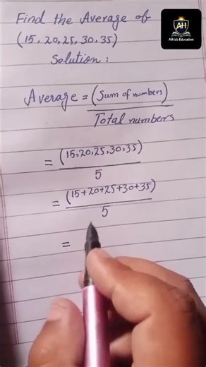 find the average! #education #learnmath #edit #mathematics