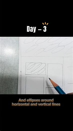Day 3 — Learning to Draw from Zero | Ellipses | One Mistake A Day| #drawing #day3 #draw #practice