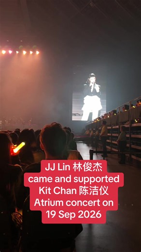 Kit chan’s Atrium Live Tour concert in Singapore on 19 Sept 2026 at Singapore Indoor Stadium #林俊杰 #陈洁仪 #kitchan #singaporeindoorstadium #singapore