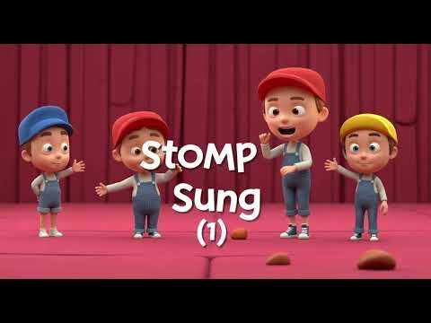 Stomp Song 👣🎵 | Fun Kids Song & Nursery Rhyme | Jumping & Stomping Adventure