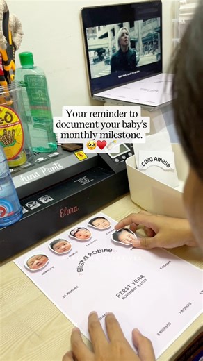 3.3M views · 29K reactions | One day you’ll look back and be so glad you saved these moments. ❤️ #babymilestones #mommyph #angelunacreatives #fypviral #monthlymilestones | Angeluna Creatives | Facebook