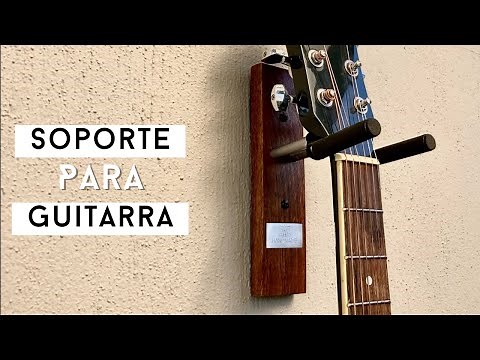 El mejor diseño para un soporte de guitarra! DIY fácil y barato.