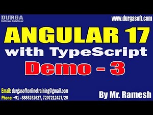ANGULAR 17 with TypeScript tutorials || Demo - 3 || by Mr. Ramesh On 28-10-2024 @7AM IST