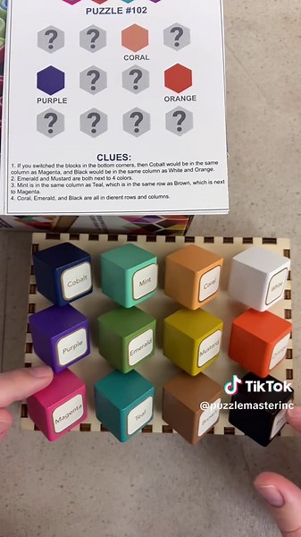 Follow the clues to pack the cubes into the tray of Chroma Cube Level 102. #puzzlesolving #puzzle #puzzles #puzzlegame #CapCut
