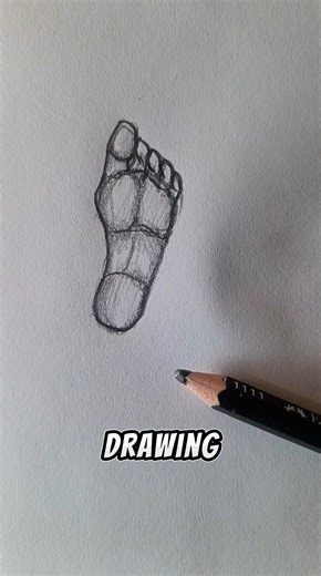 Backward Foot Drawing Hack for Better Anatomy #art #shorts #foryou #tutorial #satisfying #foot #easy