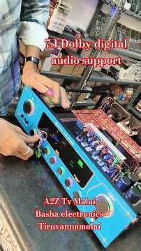 New Model fitting amplifier 7.1 sound testing Tiruvannamalai Basha electronics #amplifier