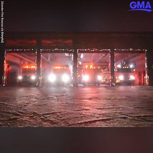 7.9M views · 9.6K reactions | The Gander Fire Rescue in Newfoundland, Canada, put on a festive light show with fire engines to "Carol of the Bells"! https://gma.abc/2S2s9sQ | Good Morning America | Facebook