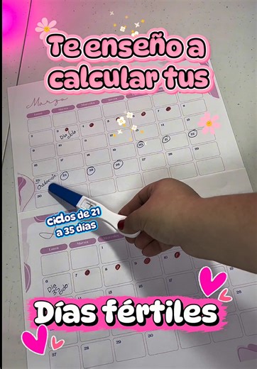 Calcula tus días fértiles y ovulación