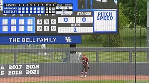 The Wildcats fight on 💪 No. 20 Kentucky Softball conquers No. 12 Arkansas, 3-1, to take the last game of the weekend series! #NCAASoftball x 🎥 SECN | NCAA Softball