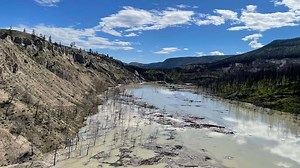 Landslide blocking B.C. river could give way causing flash floods, officials warn