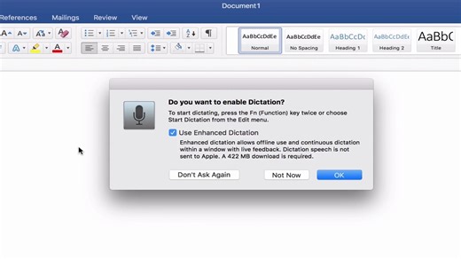 How to ENABLE & Use Voice Dictation on a Mac Computer - Basic Tutorial | New