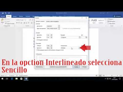 Como Cambiar el Espacio Entre Lineas o Parrafos en Word