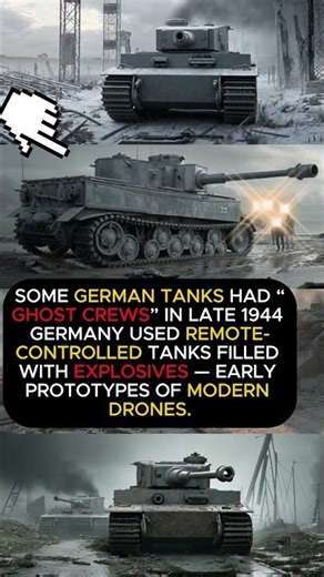 Germany’s First “Drone Tanks” in WWII #ww2 #history #shorts