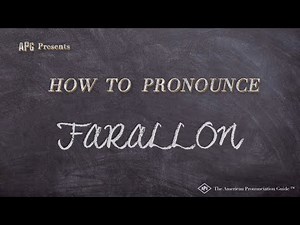 How to Pronounce FARALLON (Real Life Examples!)