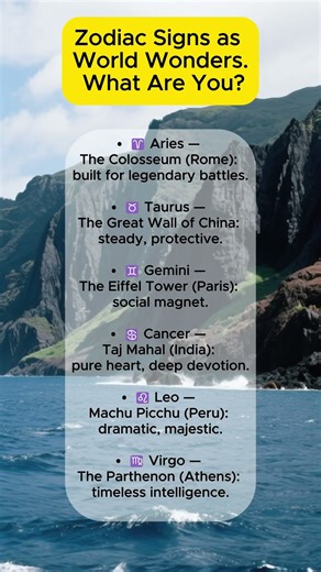 Which World Monument Are You? (By Zodiac Sign) 🌍✨