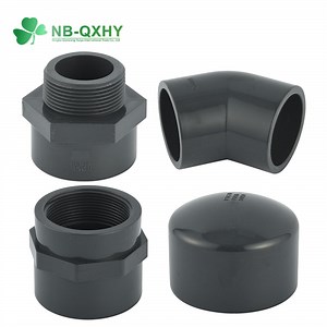 [Hot Item] Water Supply Pn16 PVC Pipe Fitting Adaptor Elbow Tee Coupling Pipe Fitting