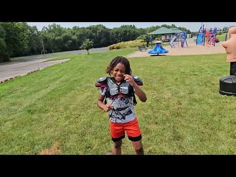 Teaching My 8-Year-Old Son How to Tackle | Youth Football Basics 🏈