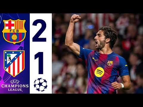 Barcelona vs Atletico Madrid 2-1 Highlights | All Goals & Extended Highlights |Champions League 2026