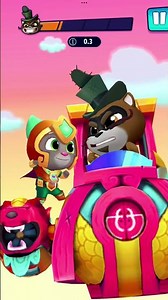 Talking Tom Hero Dash Sunbeam Hank Defeat The Raccoon Boss In Sky & Unlocked New Hero Ginger Buddy