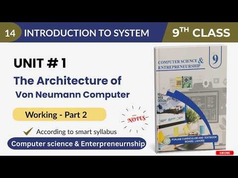 Class 9 Computer | Von Neumann Architecture | Working - Fetch Decode Execute Store Cycle