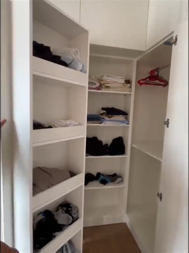 Our Iconic L-Shape - Murphy Bed fridge door corner cabinet Setup ~