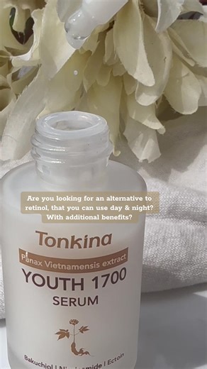 Are you looking for an alternative to retinol, that you can use day & night? With additional benefits? Another new brand to explore this week, this time it’s Tonkina, a brand born in Vietnam that makes Vietnamese Ginseng the center of its products. Grown at 1700 meters above sea level, thus the name. This is the Youth 1700 Serum and beautiful light creamy, silky feeling serum loaded with - Niacinamide, Tranexamic Acid, Bakuchiol, Panax Vietnamensis extract (ginseng) as well as several hydrators 