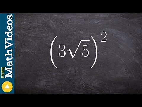 Squaring a monomial with a radical