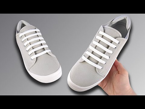 HOW TO BAR LACE SHOES (Sneakers Bar Lacing)