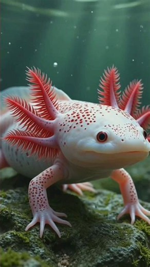 Amazing Axolotl 🦎 | Rare Sea Creature #shorts