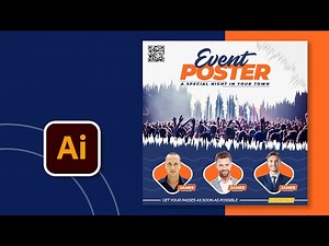 STUNNING Poster Design in Illustrator | Event Flyer Design
