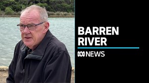 Surf coast river now almost barren