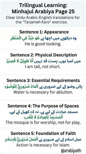 Arabic Translation 📝 #learnarabic #easy #forbegginers #arabipath #learnarabic #arabicfor #ytshorts