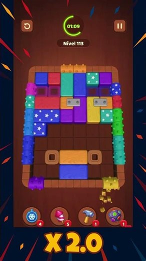 Wood Block Jam - Level 113 Solution 🔓 | Fastpass Reward Unlocked!