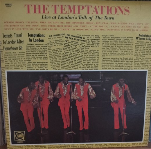 The Temptations - Live At London's Talk Of The Town